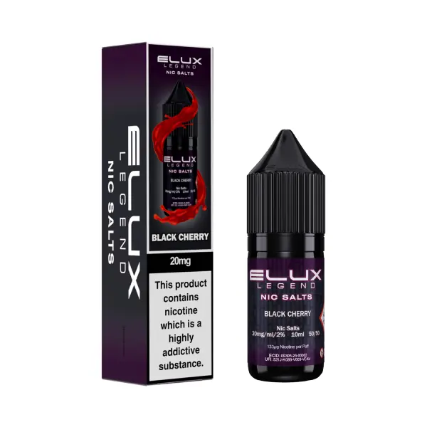 Black Cherry Nic Salt E-Liquid by Elux Legend 10ml